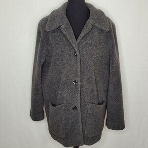 Kristen Blake Gray Vintage Sherpa Coat - Size L